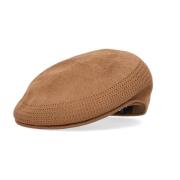 Kangol Ventair Tan Flat Cap Ultralight Fabric Brown, Herr