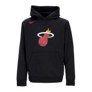 Nike Miami Heat Club Hoodie Svart Black, Herr