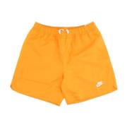 Nike Nät Fodrad Badshorts Kumquat/Vit Yellow, Herr