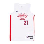 Nike City Edition Basketball Tank Top Joel Embiid White, Herr