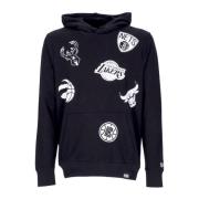 Nike NBA Multi Team Logo Hoodie Black, Herr