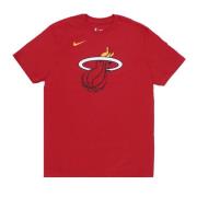 Nike Miami Heat Logo Tee Shirt Red, Herr