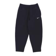 Nike Mjukisbyxor i svart fleece, Curved Black, Dam