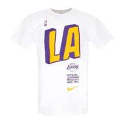 Nike Lakers Block Tee Vit White, Herr