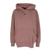 Nike Phoenix Fleece Oversized Pullover Hoodie Brown, Dam