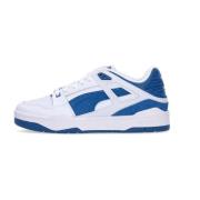 Puma Låg Mocka Sneaker Vit Blå Blue, Herr