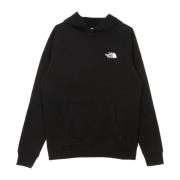 The North Face Röd Raglan Hoodie Svart/Vit Black, Herr