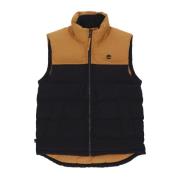 Timberland Puffer Vest Sleeveless Down Jacket Black, Herr