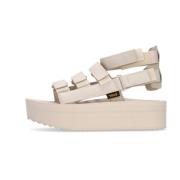 Teva Björk Flatform Vegan Sandal Beige, Dam