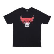 New Era Chicago Bulls Logo Tee Svart/Röd Black, Herr