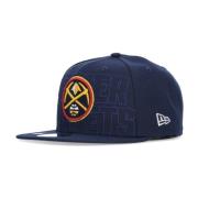 New Era Denver Nuggets Platt Skärm Snapback Keps Blue, Unisex