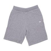 New Era Essential Heather Grey/White Tracksuit Shorts Gray, Herr