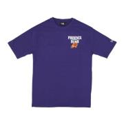 New Era NBA Script Oversize Tee Lila/Vit Purple, Herr