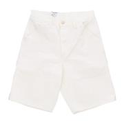 Carhartt Wip Sten Tvättade Arbets Shorts White, Herr