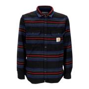 Carhartt Wip Flanell Skjortjacka med Randigt Mönster Multicolor, Herr