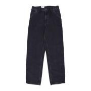 Carhartt Wip Svart Stone Washed Arbetsjeans Black, Herr