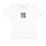 Obey Klassisk Eyes Icon Tee Vit Herr White, Herr