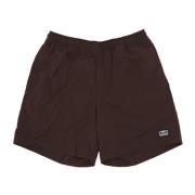 Obey Nylon Shorts Java Brown Brown, Herr