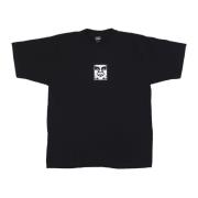 Obey Ikon Tung T-shirt Svart Kortärmad Black, Herr