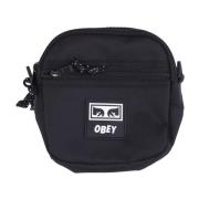 Obey Svart Twill Resväska Black, Herr