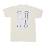 HUF Mäns Tee Bone T-shirt Regular Fit White, Herr