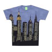 HUF New York Skyline Tee Blå T-shirt Blue, Herr