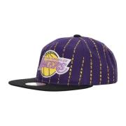 Mitchell & Ness NBA City Pinstripe Lakers Cap Purple, Herr