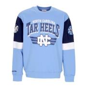 Mitchell & Ness North Carolina Tar Heels Crewneck Sweatshirt Blue, Her...