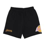 Mitchell & Ness NBA Postgame Vintage Logo Fleece Shorts Black, Herr