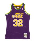 Mitchell & Ness Vintage Karl Malone Basketball Tank Top Purple, Herr