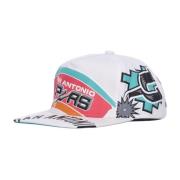 Mitchell & Ness NBA Flat Skärm Keps San Antonio Spurs White, Herr