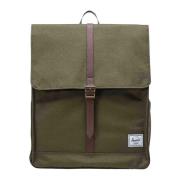 Herschel Grön City Ryggsäck med Randigt Tyg Green, Unisex