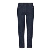 LauRie Regular Sl Trousers Dark Blue Denim Blue, Dam