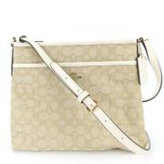 Coach Pre-owned Pre-owned Canvas axelremsvskor Beige, Dam