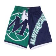 Mitchell & Ness NBA Big Face Basketball Shorts Green, Herr