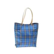 Burberry Vintage Pre-owned Nylon totevskor Blue, Dam