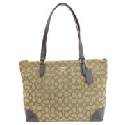 Coach Pre-owned Pre-owned Canvas totevskor Brown, Dam