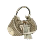 Gucci Vintage Pre-owned Canvas gucci-vskor Beige, Dam