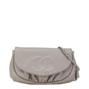 Chanel Vintage Pre-owned Laeder axelremsvskor Gray, Dam