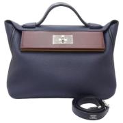 Hermès Vintage Pre-owned Tyg handvskor Blue, Dam