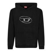 Diesel Logo Hoodie S-Boxt-Hood-Q7 Black, Herr