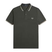 Fred Perry Slim Fit Twin Tipped Polo Blue, Herr