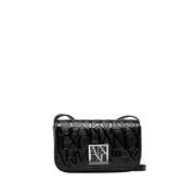 Armani Exchange Elegant Svart axelväska Black, Dam