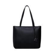 Armani Exchange Elegant Svart Shopper Väska Black, Dam