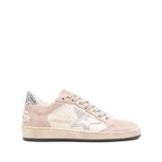 Golden Goose Rosa Mocka Stjärna Patch Sneakers Beige, Dam