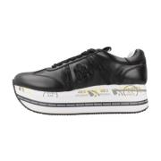 Premiata Platform Sneakers Black, Dam