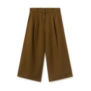 Twothirds Silkeslena Bredbyxor Beige, Dam