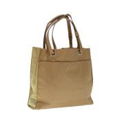 Prada Vintage Pre-owned Nylon prada-vskor Beige, Dam