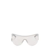 Acne Studios Hjärtformad Silver Metall Solglasögon Gray, Unisex