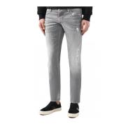 Dsquared2 Slim Fit Destroy Jeans i Grå Gray, Herr